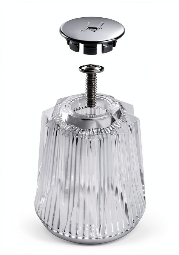 Aecsze Clear Acrylic Bathtub Knobs Replacement Handles-2