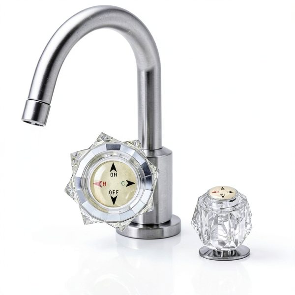 KEQGPCBE Acrylic Faucet Handle Clear Easy Install-2