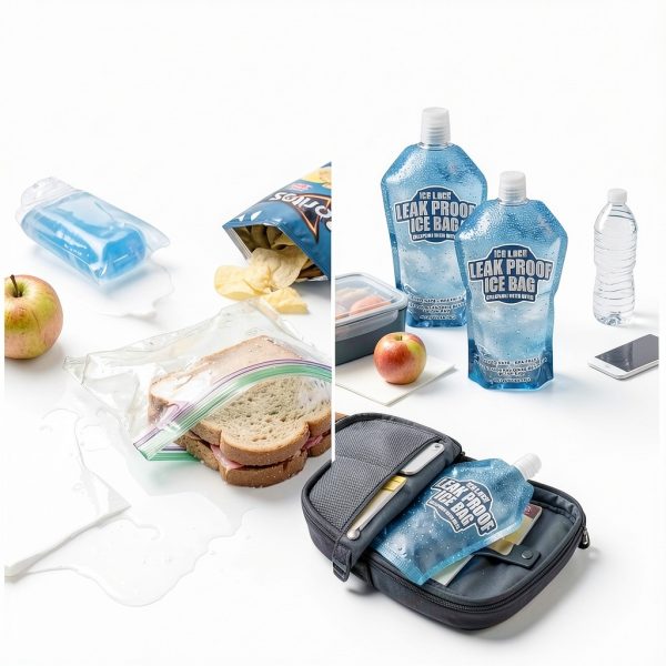 Ice Lock Collapsible Water Bottle Freezable Leak Proof Lunch-1