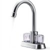 Faucet Handles KootesDay Clear Acrylic Hot Cold Knobs-6