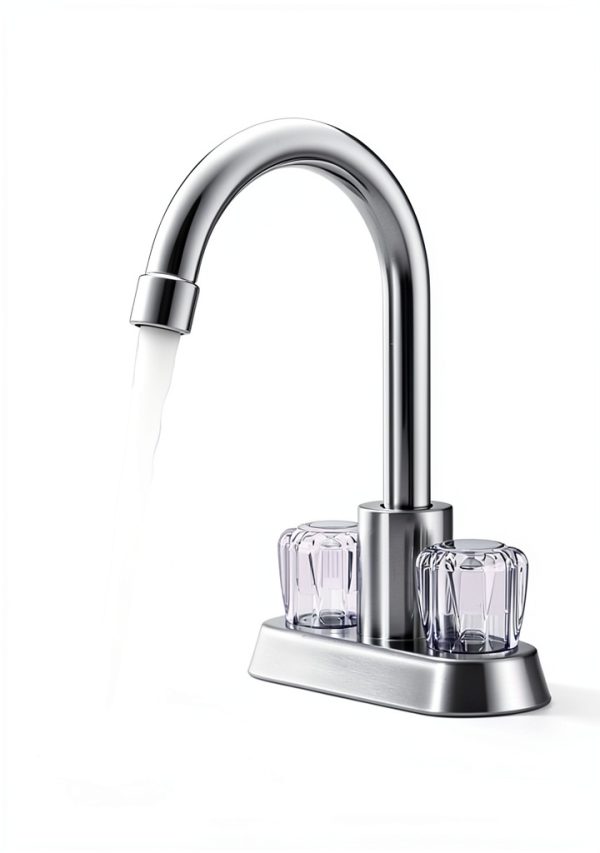 Faucet Handles KootesDay Clear Acrylic Hot Cold Knobs-6