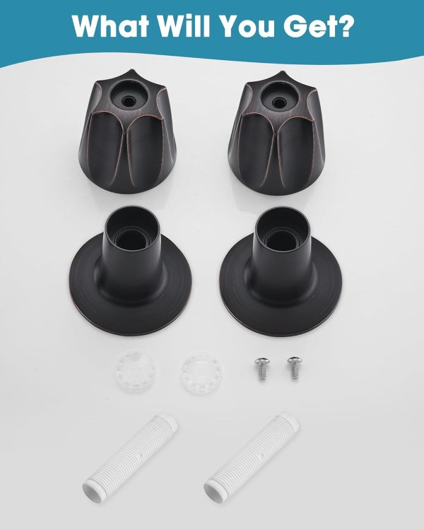 Ultrimkit Faucet Handle Metal Oil Rubbed Bronze Konb-5