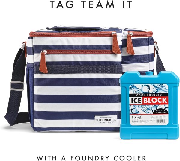 Fit Fresh Cooler Ice Block Large Blue Reusable Outdoor-4