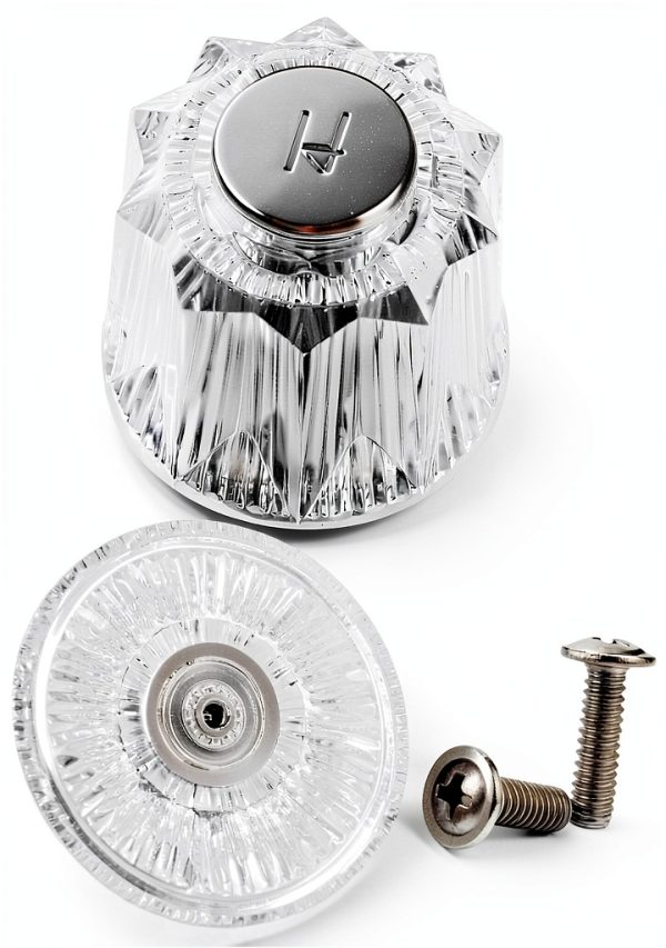 Aecsze Clear Acrylic Bathtub Knobs Replacement Handles-0