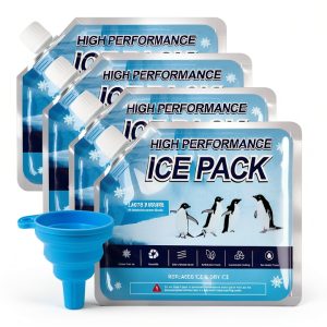 Omoojee Reusable Ice Packs Plastic Cooler Accessories Blue-0