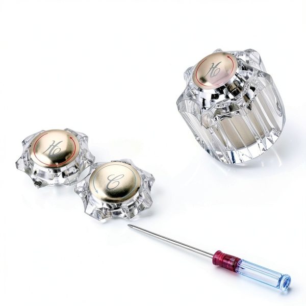 Ullnosoo Acrylic Faucet Handles Replacement Delta D Shape-1