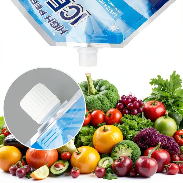 Omoojee Reusable Ice Packs Plastic Cooler Accessories Blue-4