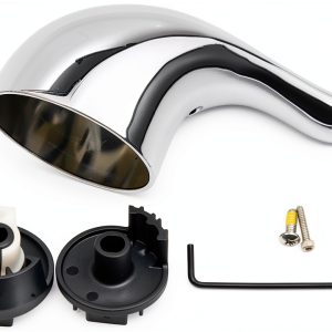 Faucet Handle Chrome Brass SHLLKTTRY Modern Easy Install-0