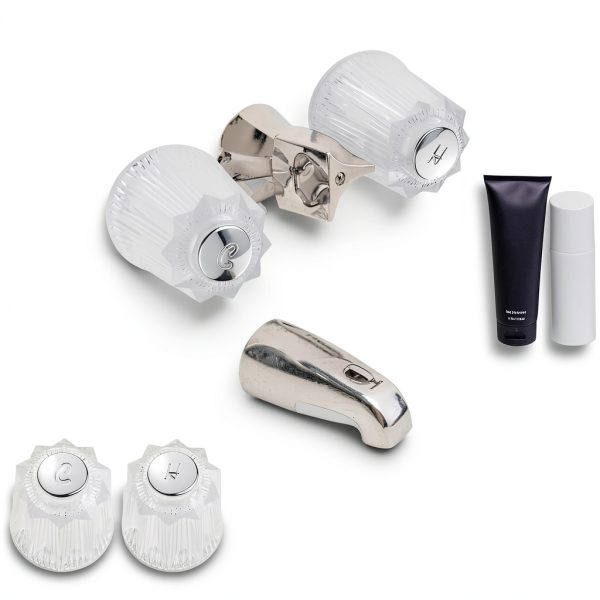 Aecsze Clear Acrylic Bathtub Knobs Replacement Handles-3