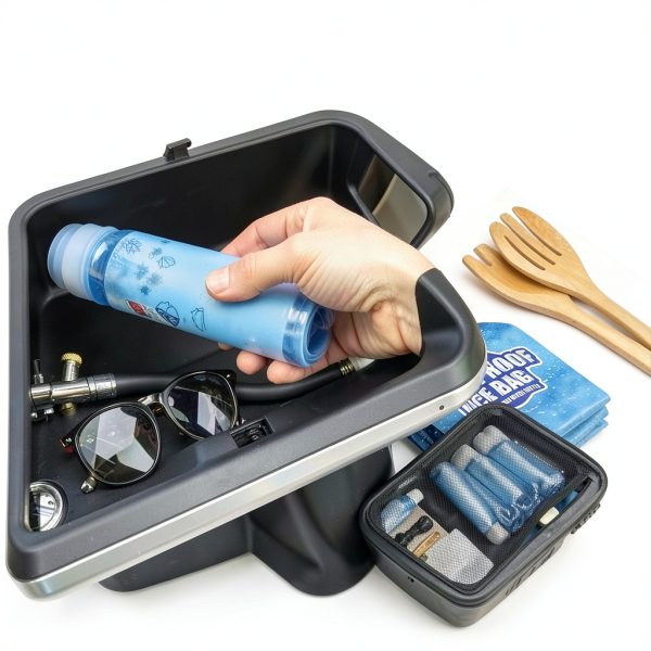 Ice Lock Collapsible Water Bottle Freezable Leak Proof Lunch-5