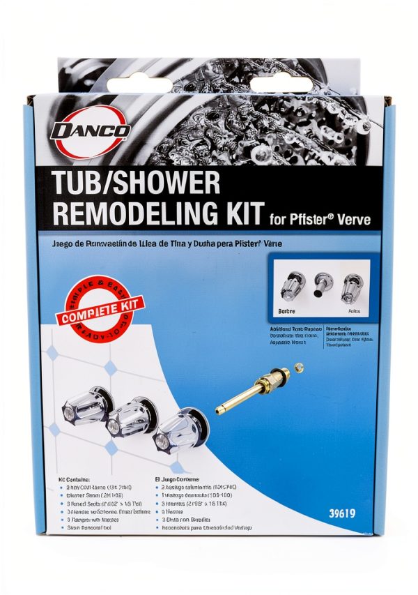 Danco Faucet Handles Chrome Brass DIY Tub Shower Repair-6