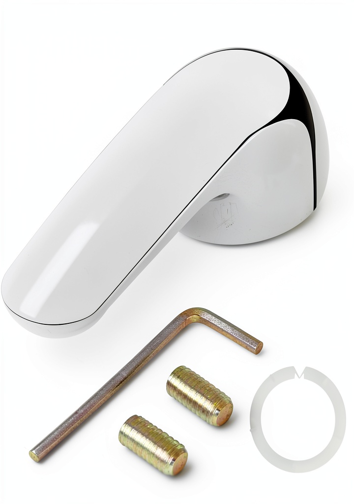 'NBPLUS Delta faucet handle installed on a shower valve'